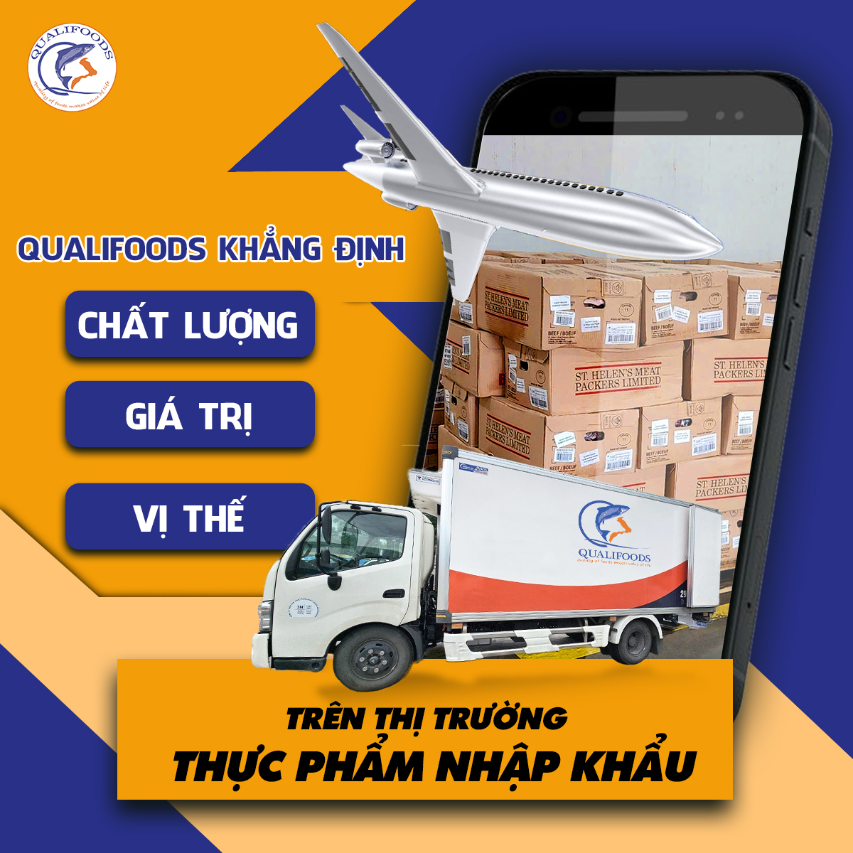 QUALIFOODS KHẲNG ĐỊNH CHẤT LƯỢNG, GIÁ TRỊ, VỊ THẾ TRÊN THỊ TRƯỜNG THỰC PHẨM NHẬP KHẨU