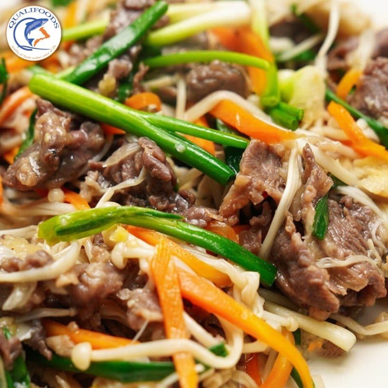 Ba chỉ bò mỹ xào