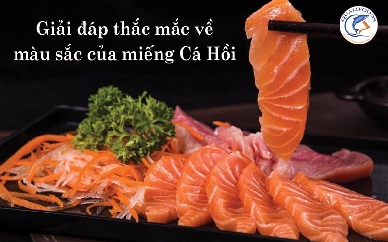 GIẢI ĐÁP THẮC MẮC VỀ MÀU SẮC CỦA MIẾNG CÁ HỒI